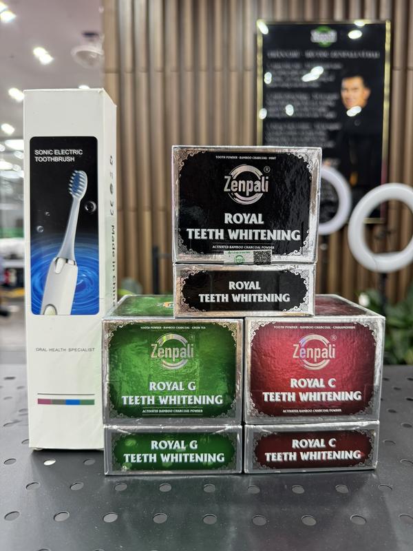 Mua 2 TẶNG 1 Mua 2 BỘT than trắng răng royal cao cấp Zenpali TẶNG 1 bàn chải điện