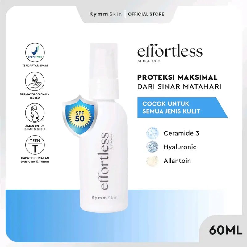 KYMM SKIN EFFORTLESS SUNSCREEN SPF 50 0