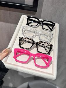 Lentes de moda con estampado de leopardo para mujer, lentes casuales y modernos para uso diario, accesorios de moda para actividades al aire libre