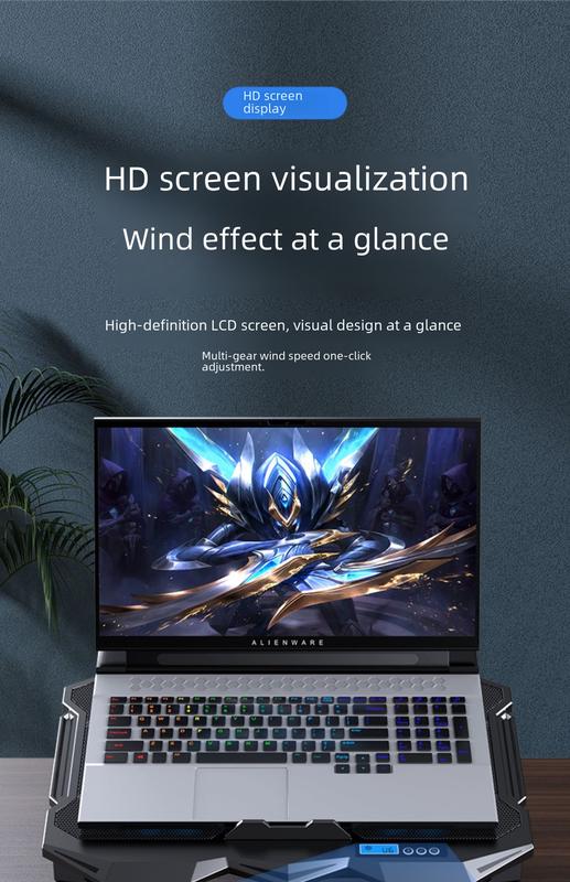 Product Introduction of Core Bingzun K22 Laptop Radiator Base E-Sports Mute for Cooling in Gaming Bracket Board Pad Cooling Artifact 7