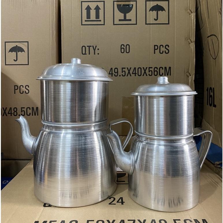 Phin cafe nhôm 100g và 200g - Phin cafe có ấm lớn - Dụng cụ pha cà phê 4