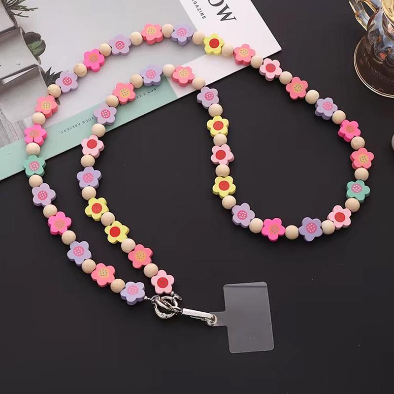 Dây Chuyền Túi Đeo Chéo, Hạt Mới, Nhiều Ốp Điện Thoại Với Dây Chuyền Đeo Chéo Dọc, Acrylic Đính Cườm K4Q0 2