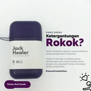 JackHealer - Viral Herbal Bantu Kurangi Keinginan Merokook Alami Aman Pengganti Rokook Inheler Aromaterapi Essensial Oil Kurangi Keinginan Merokook Alami Aman Untuk Ibu Hamil Tidak Ketergantungan
