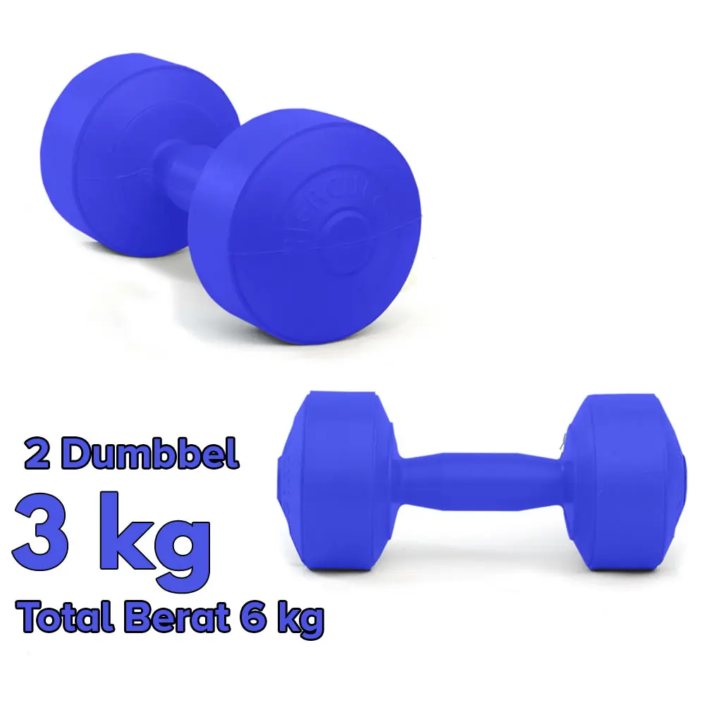 Barbel dumble Hercules stamina 3KG - 2pcs ( total berat 6kg)