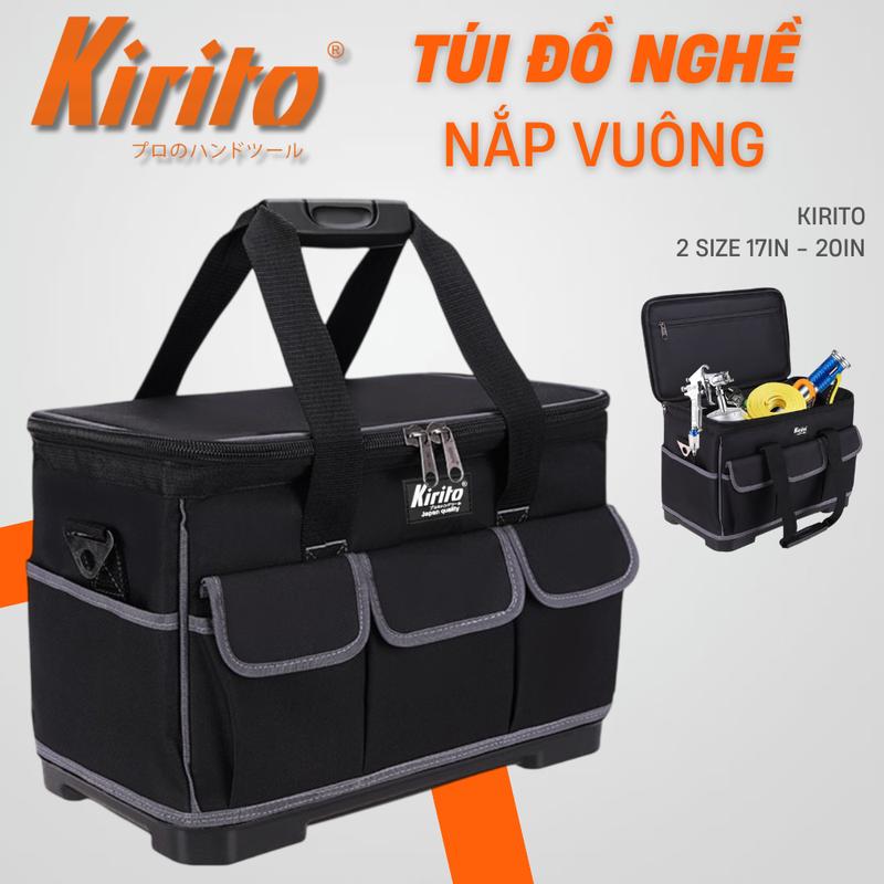 Túi đựng đồ nghề KIRITO đế nhựa chịu lực chống thấm, Giỏ xách dụng cụ đáy nhựa chịu lực bền bỉ, chắc chắn