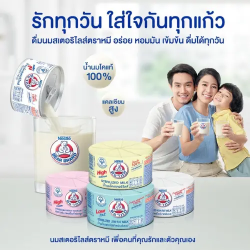 (Date T8/2025) COMBO 12 HỘP Sữa Gấu Nestle Thái Lan 140ml 4