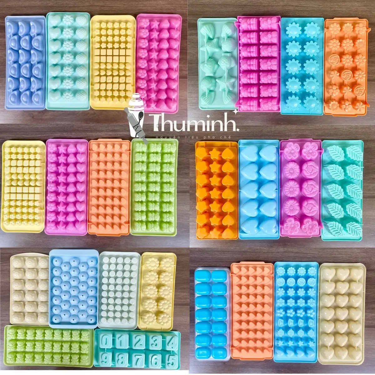 Khuôn Làm Thạch Rau Câu, Khay Đá Nhiều Mẫu