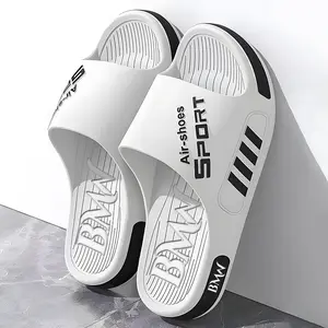 Sandal Pria Fashion dengan Sol Karet, Sandal Pria Anti-Selip, Sandal Santai Luar Ruangan