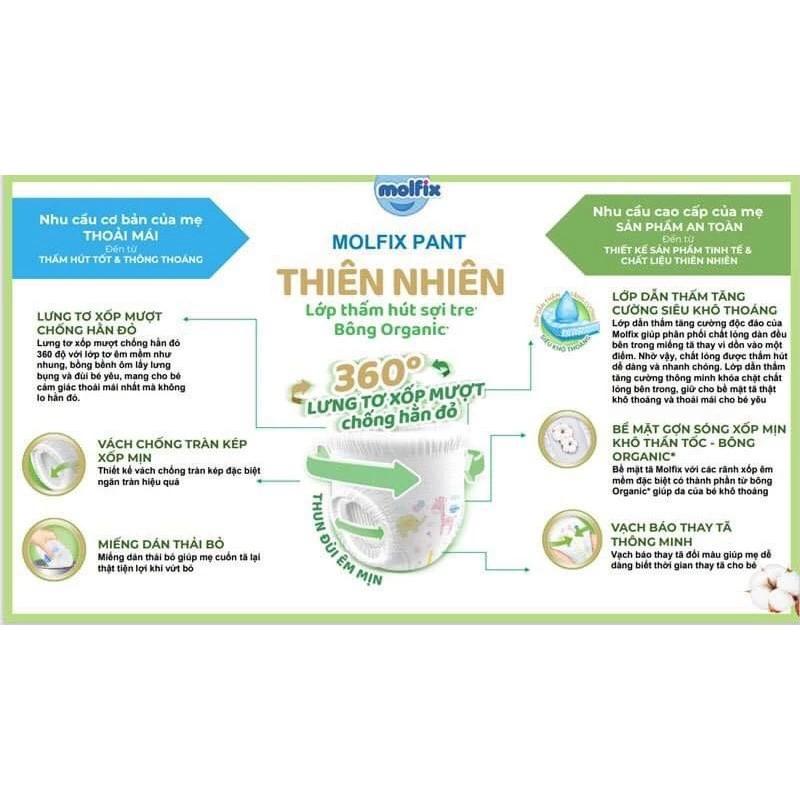 Product Introduction of Bỉm/Tã Mofix Thiên Nhiên Ultra Dán/Quần Gói Lớn Siêu Cộng Miếng S84/M84/L76/XL70/XXL64 Cho Bé 3