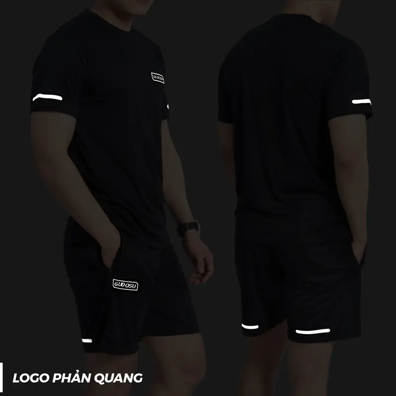 Bộ Thể Thao Nam Cổ Tròn Tay Ngắn Chất Liệu Thun Lạnh Coolmax Thấm Hút Mồ Hôi Tốt Full size 45-95kg 4