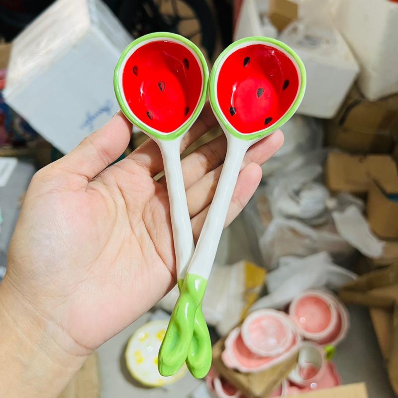 Bát đĩa lẻ mẫu dưa hấu dễ thương 6