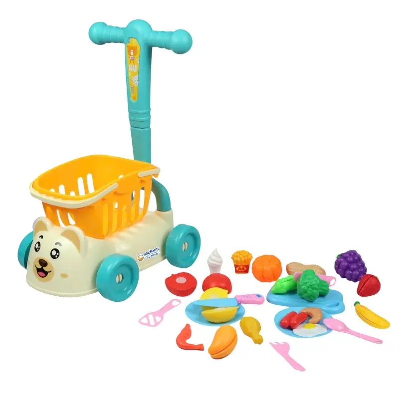 Xe Đẩy Đồ Chơi Cho Bé, Xe Đẩy Siêu Thị Nhựa An Toàn - QT006