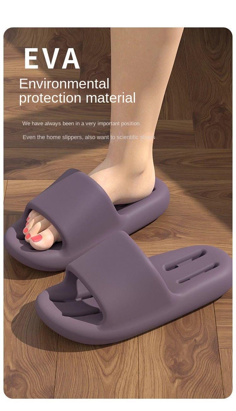 Product Introduction of Buy one get one free bathroom slippers for women's summer new home shower, anti slip hollow leak indoor slippers for couples 3