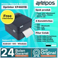 Gambar PRINTER BARCODE THERMAL LABEL XPRINTER XP-4601B USB - BLUETOOTH - WIFI - USB dari Axelpos Kota Administrasi Jakarta Pusat 1 Tokopedia