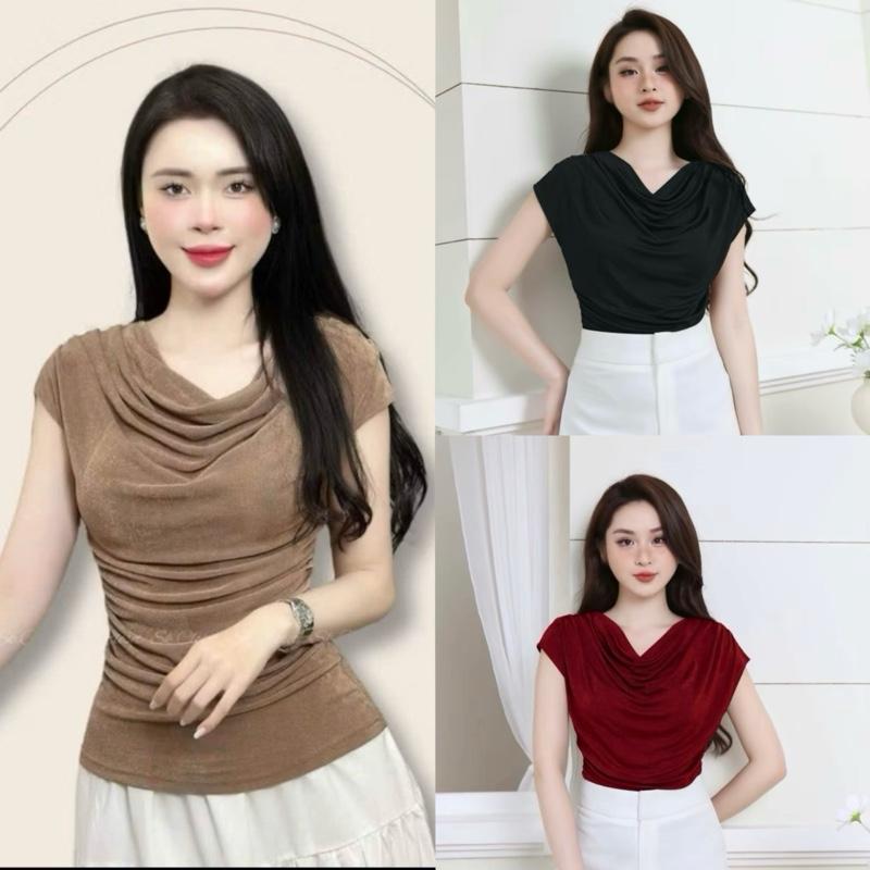 Áo bigsize (NHŨ XỊN ) KIỂU CỔ ĐỖ (373)Chất Nhũ Loại có độ co giãn ,từ 40-85kg