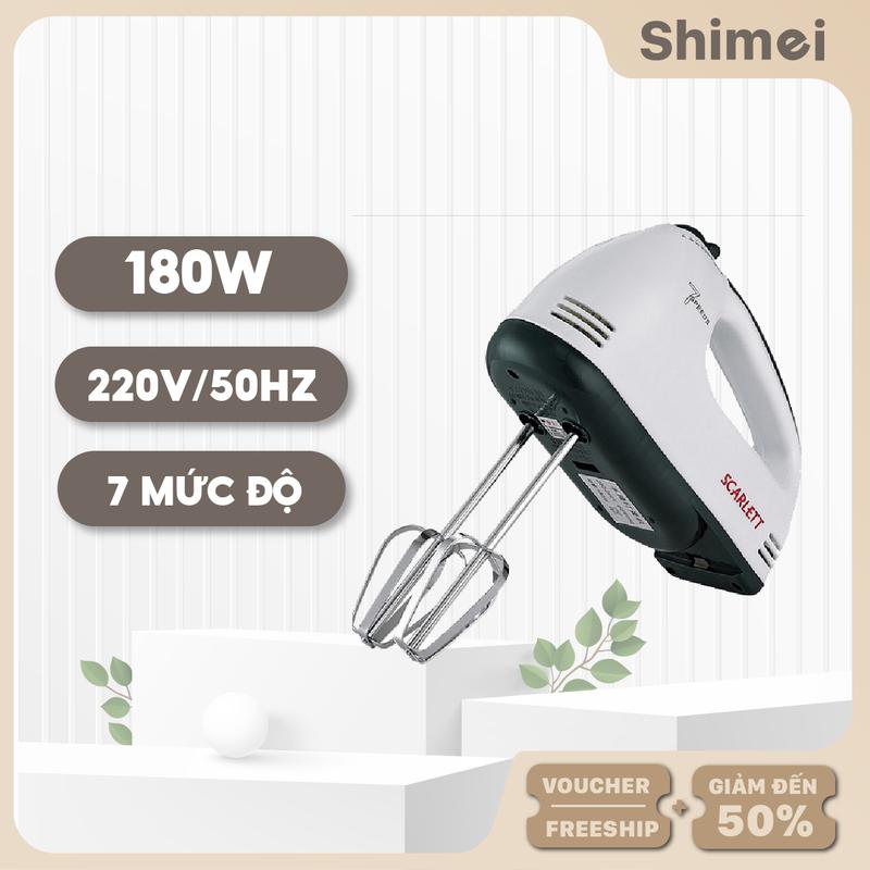 Máy Đánh Trứng Cầm Tay 7 Chế Độ Công Suất 180W ScarLett Inox ,Máy Tạo Bọt, Máy Đánh Bọt, máy  trộn kem, máy  đánh sốt dầu trứng máy tạo bọt  làm kem may  danh trung mini máy  đánh nóng