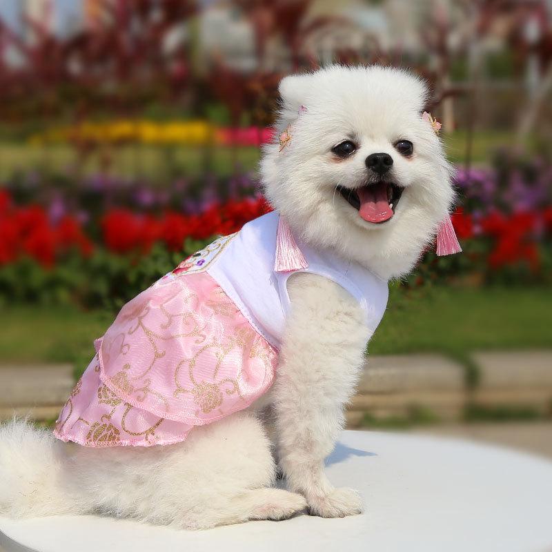 Product Introduction of Supermaid Pet Wedding Dress Dog Clothes Cat Apparel Princess Bridal Gown Spring Summer Photo Shoot Accessories 16