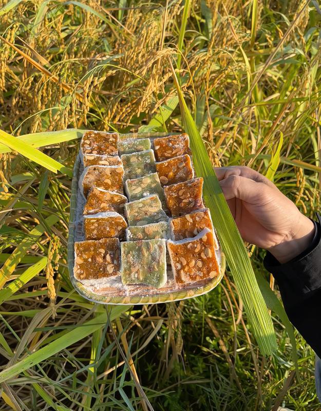 Combo 1,5kgChè Lam Hải Hoà Truyền Thống 3 Vị Kẹo Mật Nếp Gấc 1,5kg - Food chè lam ngon bắc giang