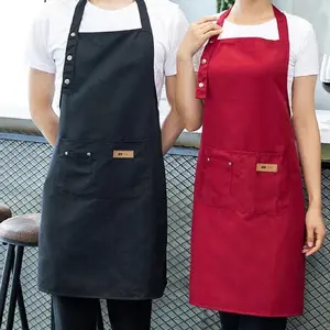 Apron Masak Waterproof Monolog Celemek Masak Dapur Pria Wanita  Chef Pelayan Cafe waiter Tali