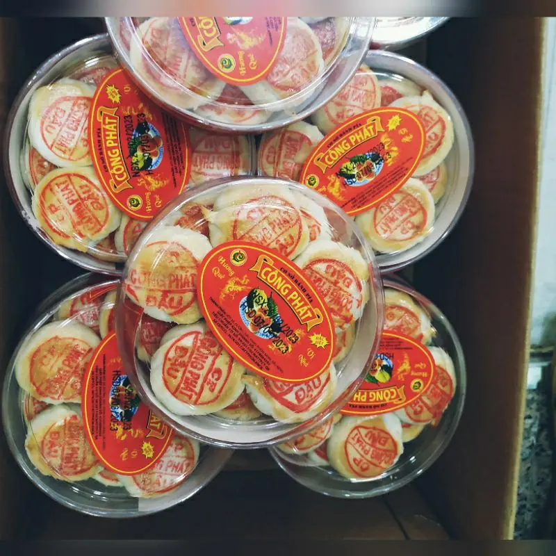 Bánh pía mini không trứng siêu ngon hộp 20 cái cake Food Thức Ăn Ăn Vặt - ăn chay được 6