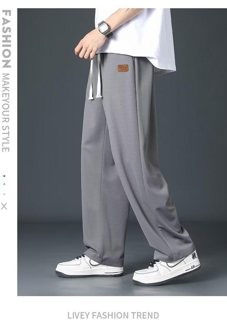 Product Introduction of Chotoya men's trouser Korean baggy pants Taslan casual pants for men Menswear Lingerie Pocket Beige Plain Tropical 22