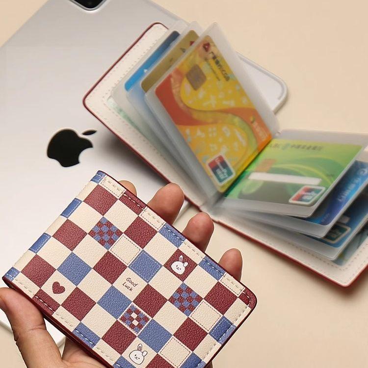 Compact Card Holder for Women, High Aesthetic Cute New Card Slot, ID Cartoon, Anti-Degaussing, Internet Celebrity Card 3