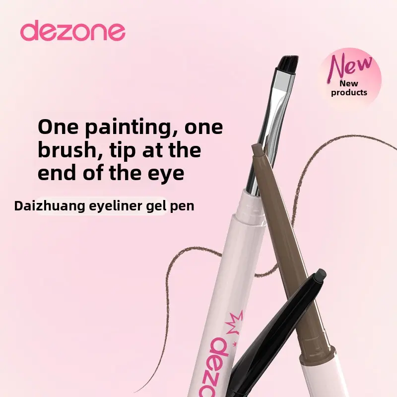 DEZONE Smooth Waterproof Gel Eyeliner Pen eyebrow  pencil