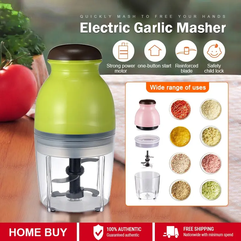 Ready stock mini electric blender capsule cutter Chopper baby food processor chopper meat grinder pengisar multipurpose Portable Dual-Power Juice Blender