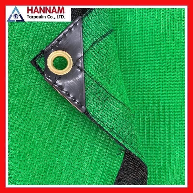 Lưới che lan 40%, che cây 140g/m2 3m x 5m  (May viền, đóng khoen sẵn)