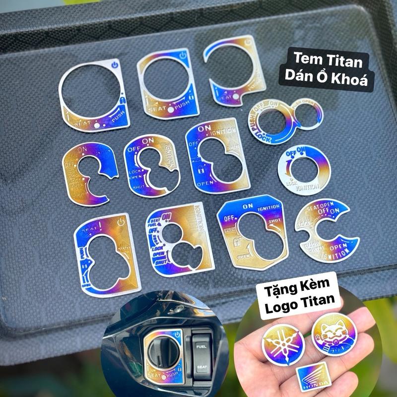 Tem Titan dán ổ khoá xe máy bảo vệ chống trầy xước ( Tặng Kèm Logo Titan ) - Phụ Kiện Xe Máy