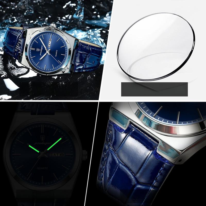 Ultra-Thin Men's Watch Waterproof New Quartz Watch Men chuan  watch 8
