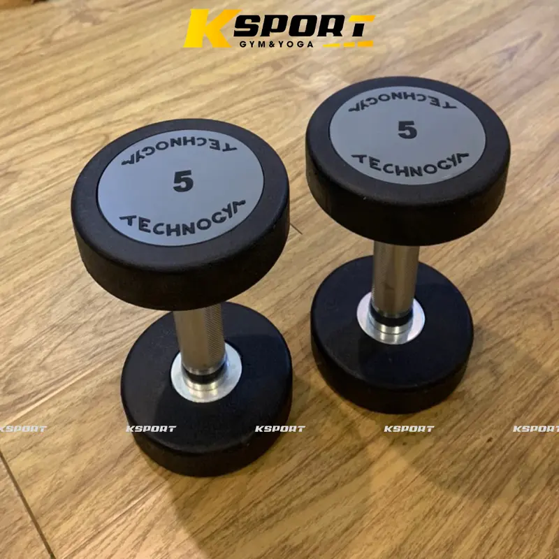 Tạ Technogym Tạ 5kg, Tạ Tay Hỗ Trợ Tập Gym Yoga Pilates, Chuyên Dùng Cho Các Bài Tập Cơ Tay, Vai (1 quả ) 0