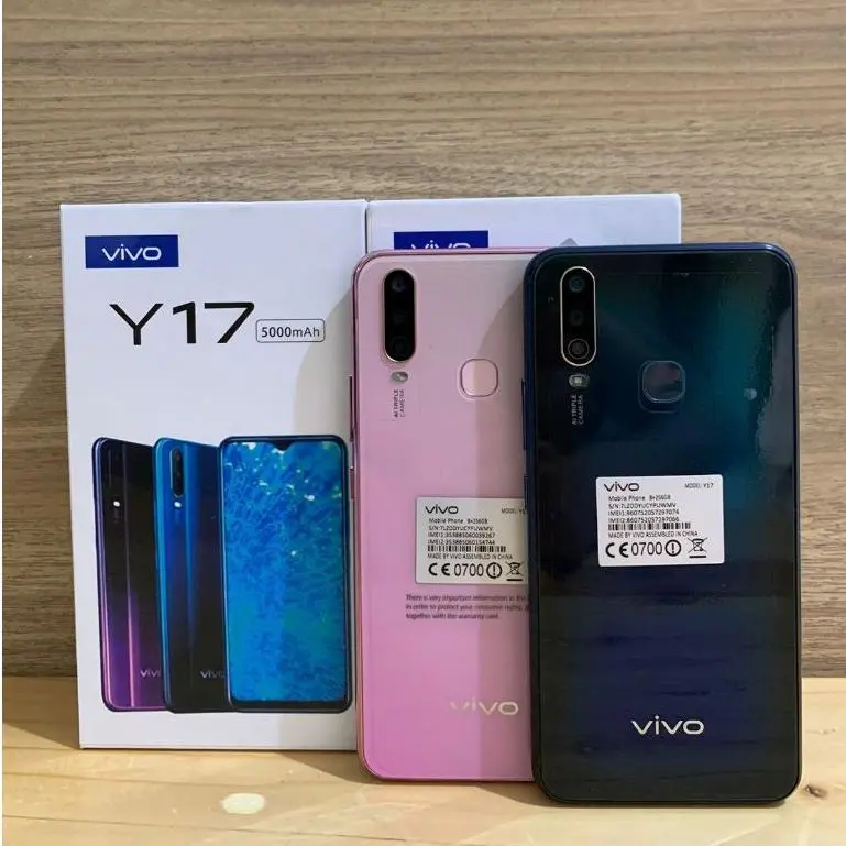 [Flash Sale] (Refurbished) VIVO Y17 4G LTE [8GB+256GB] 6.35" Inches 21MP Rear Kamera 20MP Selfie Kamera 5000mAh Battery Android 9.0 Mobile Handphone