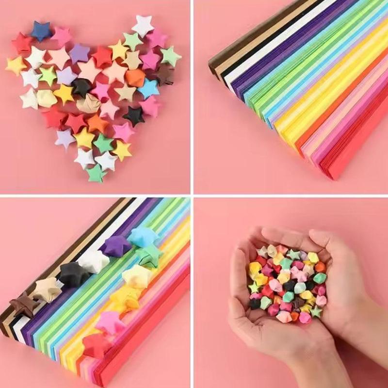 Product Introduction of Mini Star Wishing Bottle Creative Origami Star Plastic Bottle Transparent DIY Craft Plastic Jar Five-pointed Star Glass Storage Bottle 22
