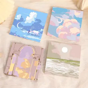 [TOTORI] 20x20cm Paint by Number Nature Scenery Canvas Melukis Menggambar Kanvas Pemandangan DIY Fun Activity