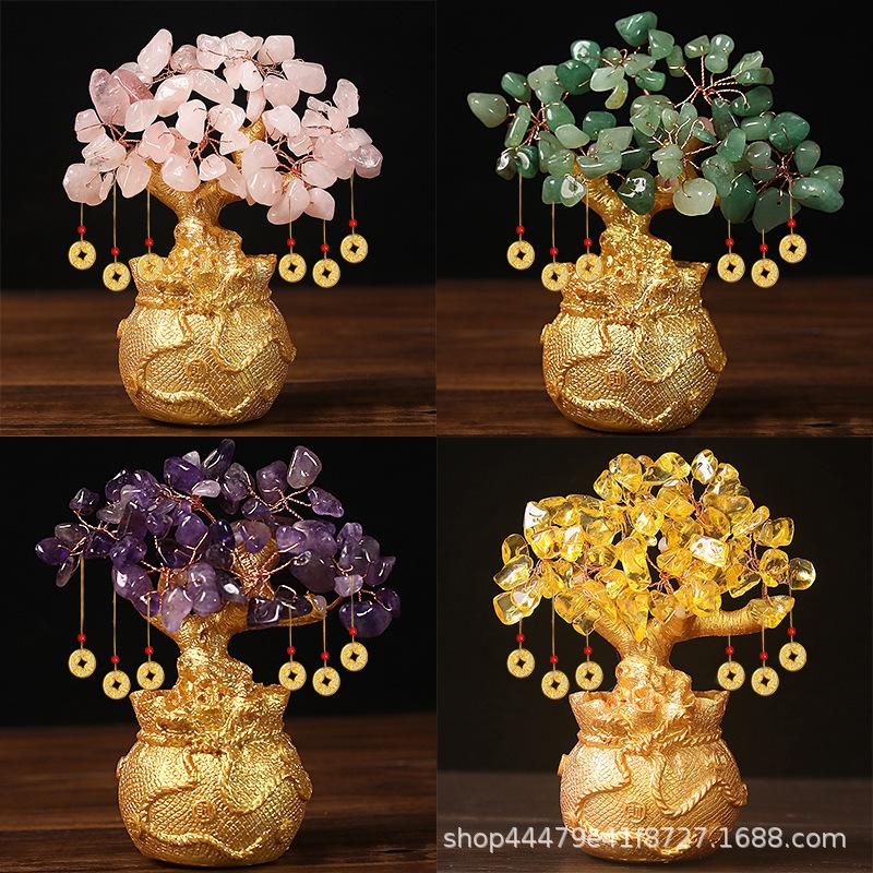 Citrine Money Tree - 14cm Fortune Tree for Wealth & Good Luc - TikTok ...