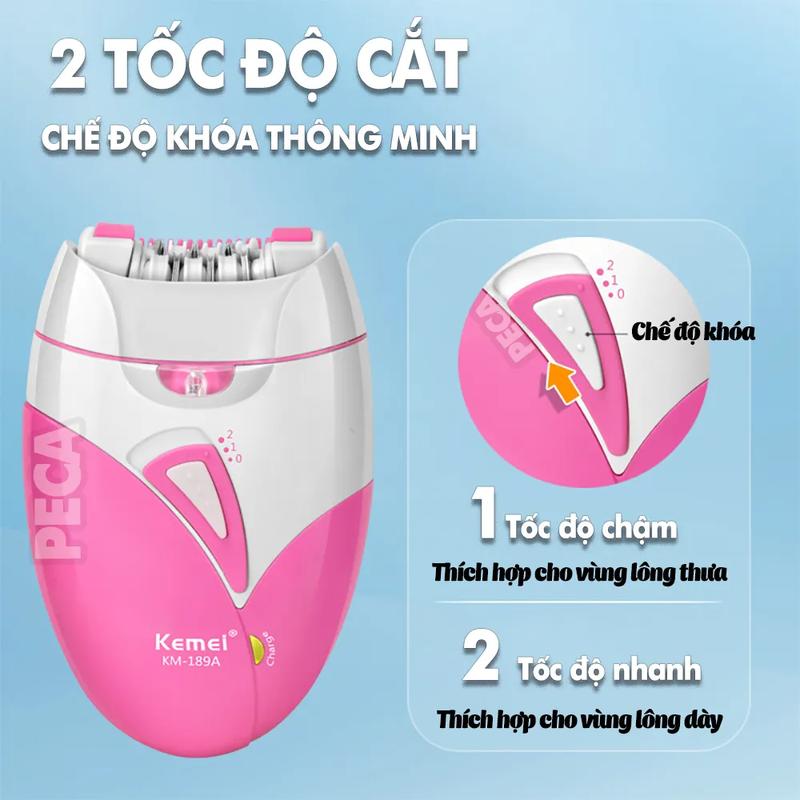 Product Introduction of Hair removal machine Kemei km-189a dedicated defeathering full-body, battery charger professional 3