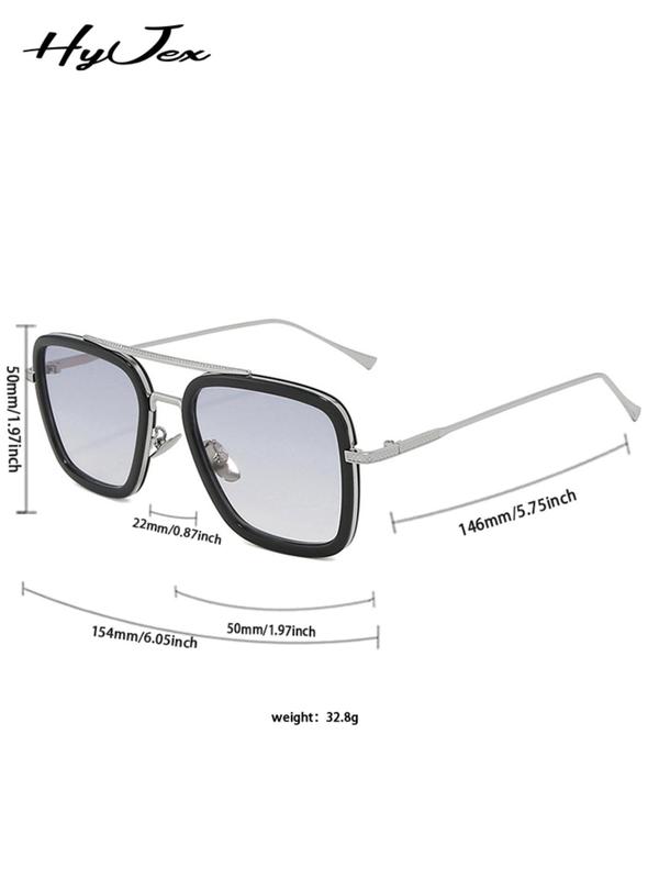 Minimalist Elegant Aviator Eyeglasses for Everyday Use (1 Pair), Basic Flat Frame Fashion Eyeglasses for Women & Men, Fashion Eyeglasses for Work, Daily Clothing Decor, Perfect for Student Daily Use 6