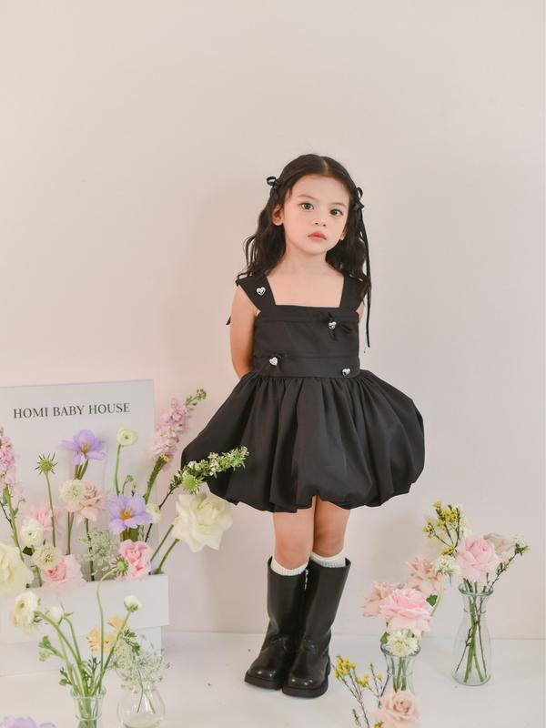 Váy công chúa cho bé gái đầm Aimee Dress - Đầm Aimee Đen HOMI BABY HOUSE phukien so