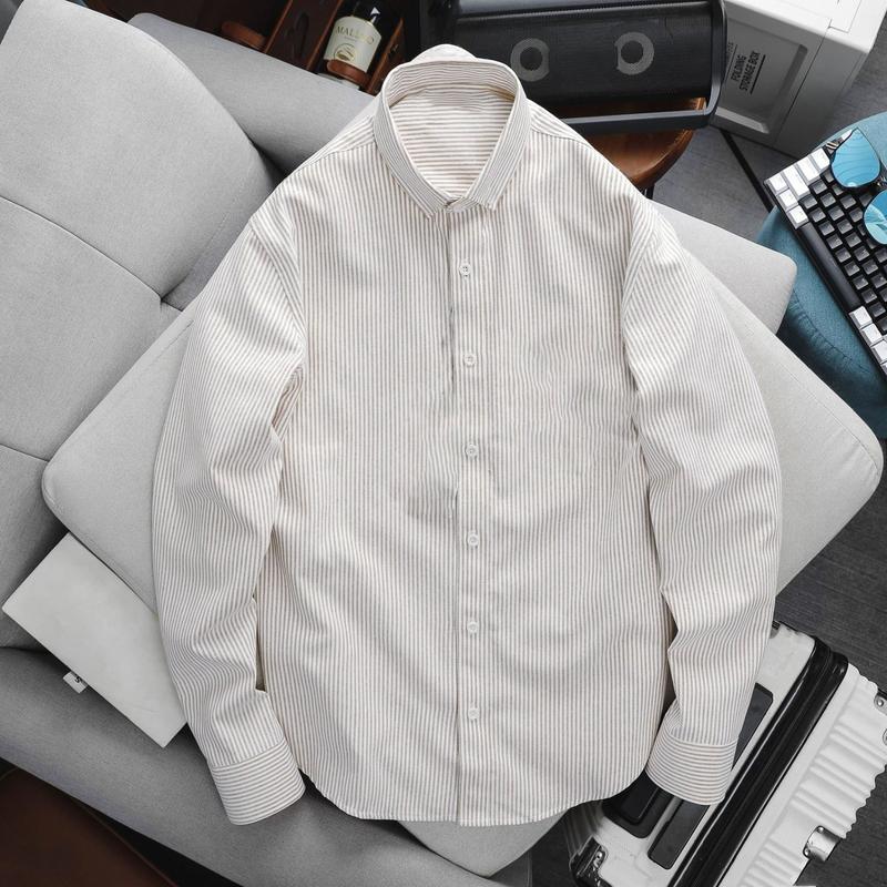 [DEAL HÈ 2025] Áo sơ mi Eco Oxford nam, nữ tay dài chất vải phiên bản Eco, trẻ trung, thanh lịch, thoả mái 7