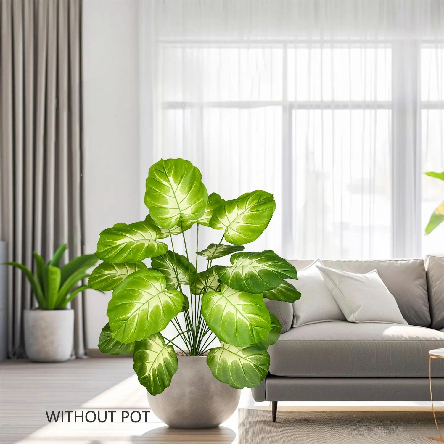 Artificial Monstera Plant, 1 Count Faux Plant without Pot, Fake Plant Decoration, Decorative Plant for Home Office Decor, Home Decor