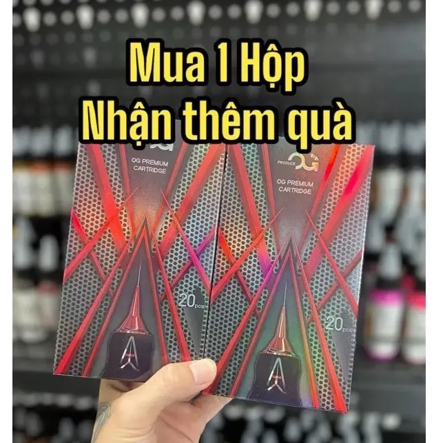 ￼OG - Kim Xăm Đạn OG Đỏ cao cấp 20 cây/hộp -tattoochihien 0