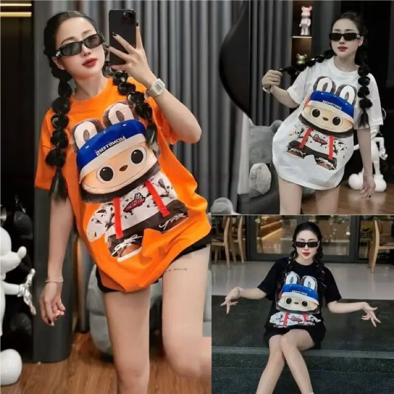 Kaos Baju Labubu Bangkok kaos branded bkk import Kaos Atasan Labubu Korea Kaos premium Kaos Original Distro boneka labubu Combed Dewasa Katun Panjang Sablon 0