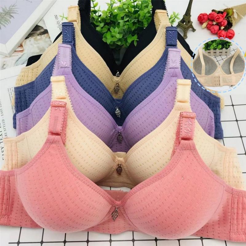 Bra Lancar, Untuk Wanita, Saiz Besar, Bralette Ibu, Bukan Keluli, Anti-kendur, Selesa dan Bernafas, Brassiere, Sesuai untuk Wanita 0