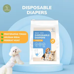 PAW POWER Travelling Disposable Pet Diapers Popok Ukuran Ideal Jantan