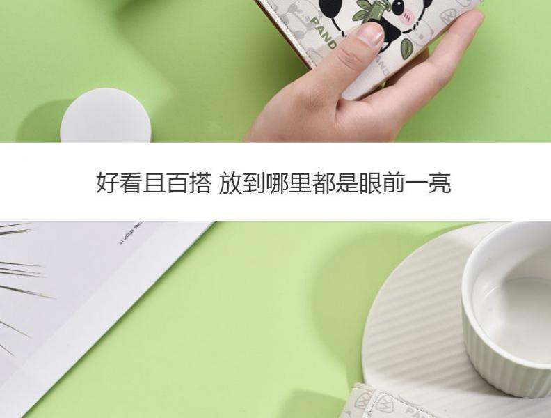 Product Introduction of Ví Gấp Ba Lần Hoạt Hình Gấu Trúc Ví Đựng Xu Cặp Đôi Ưa Nhìn Mới 2024 Ví Đựng Thẻ Giấy Chứng Nhận Bộ Ví Ngắn Wallet Nam Nhiều Ngăn Hình Chữ Nhật 15