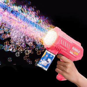 シャボン玉メーカーおもちゃ、シャボン玉メーカー（シャボン水50mL付き）、自動手持ち式シャボン玉メーカー、アウトドア・室内用おもちゃ