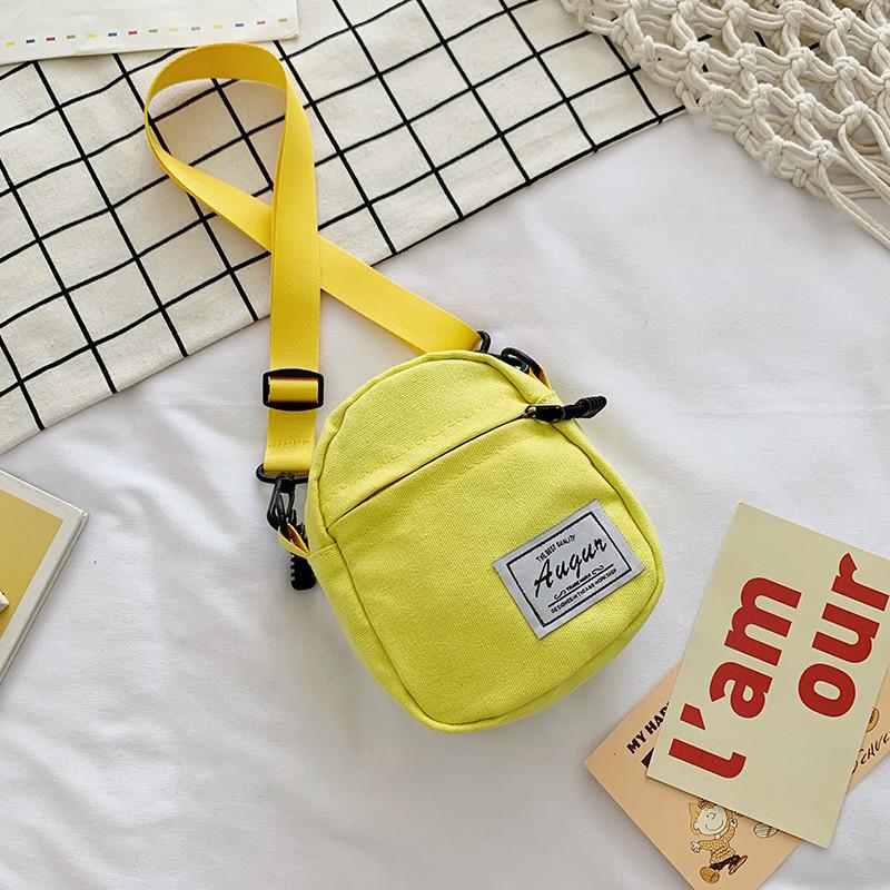 Product Introduction of Women's Mini Canvas Messenger Bag Korean Japanese Cute Street Style Crossbody Tote Bag with Zipper Closure Adjustable Strap for Daily Commuting Shopping Lightweight Durable Design 7
