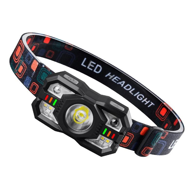 Intelligent Induction Small Headlight Multi-Function Rechargeable Outdoor Head-Mounted Flashlight 3