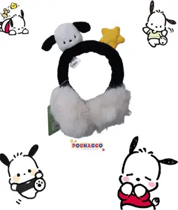 PENUTUP TELINGA BULU  ORI POCHACCO ADA LAMPU